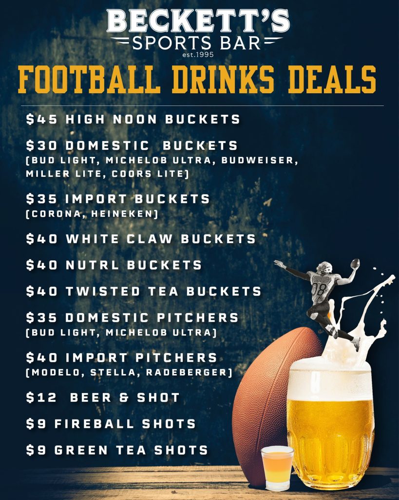 Football Drinks Deals