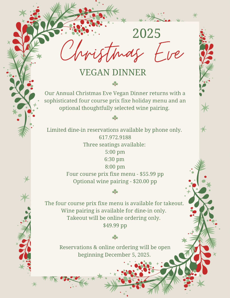 Christmas eve vegan dinner menu 2025