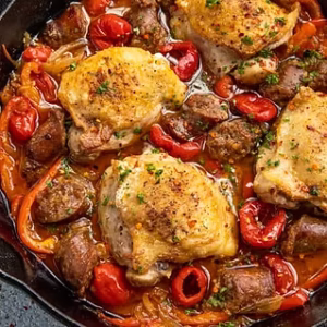 Chicken Scarpariello, Eggplant Parm, BaBa Pasta, Chocolate Friday August 8 @ 6pm