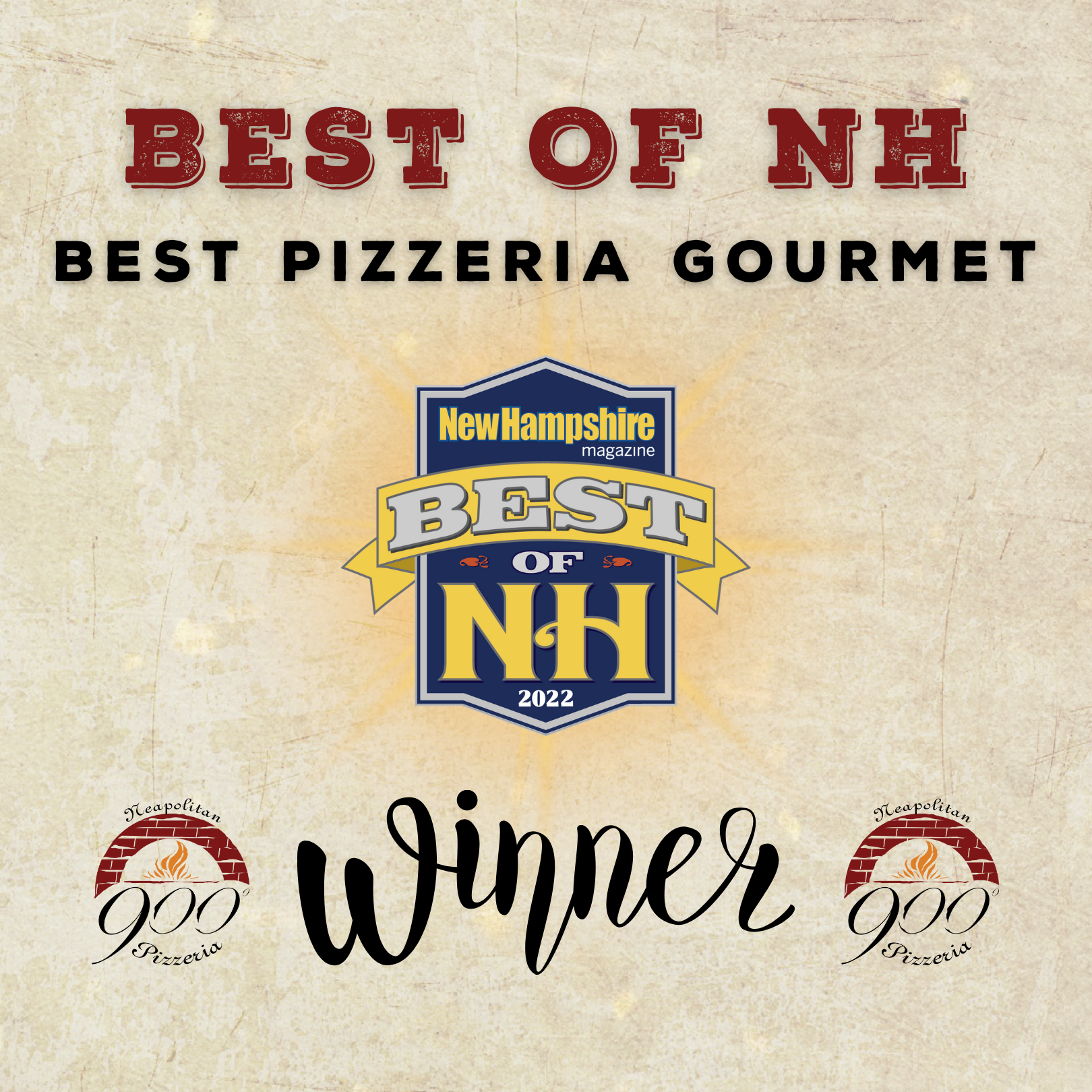 900 Degrees Named Best of NH: 15th Time’s a Charm!