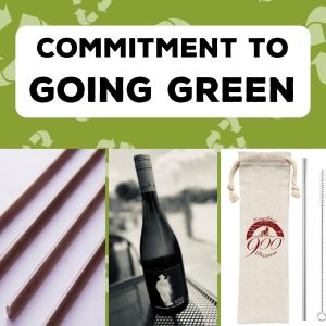 900 Degrees is committed to going green with the 900 Degrees Green Initiative. They use plastic straw alternatives and offer sustainable wines.