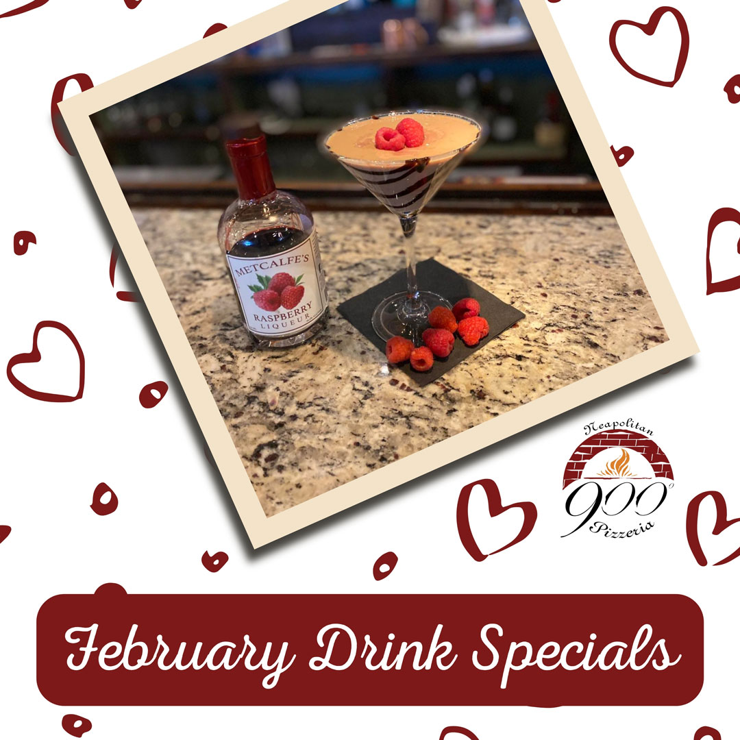 February Drink Specials at 900 Degrees