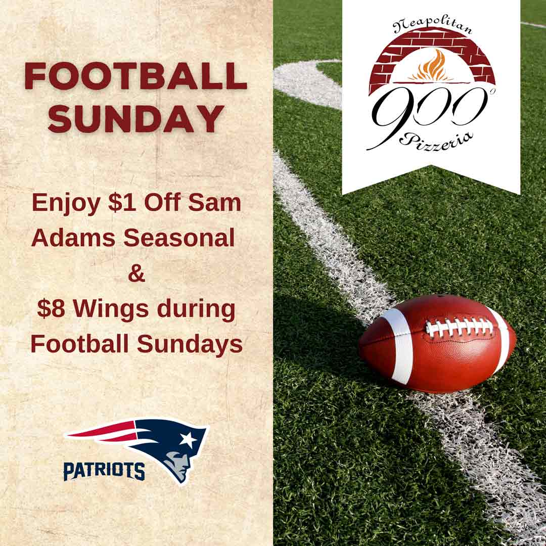 Enjoy Football Specials at 900 Degrees Neapolitan Pizzeria