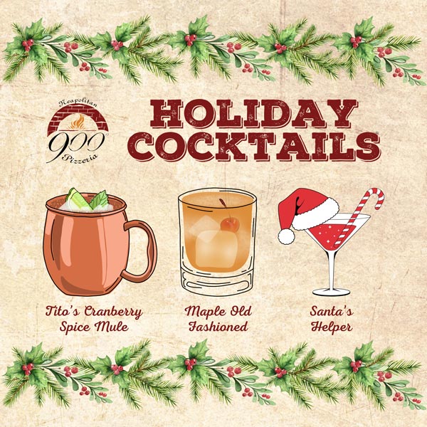Toast the Season with Holiday Cocktails at 900 Degrees