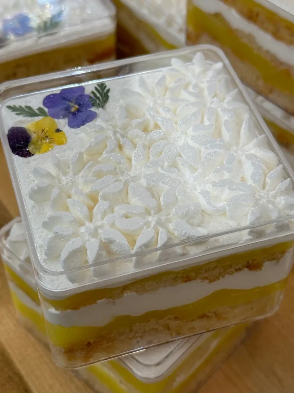 Coconut Lemon Mousse Cake