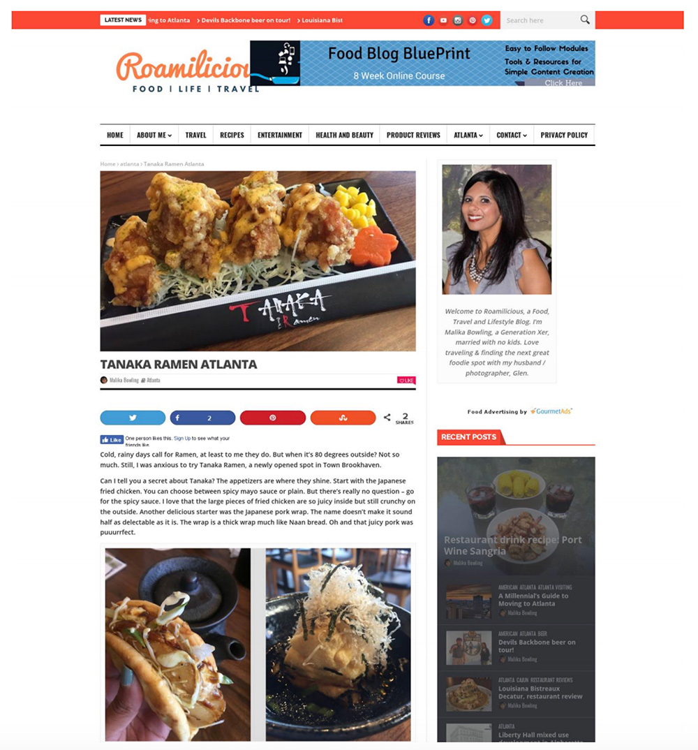 Tanaka ramen Atlanta on Roamilicion