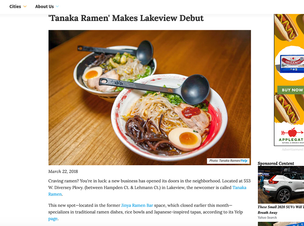 Tanaka Ramen makes lakeview debut