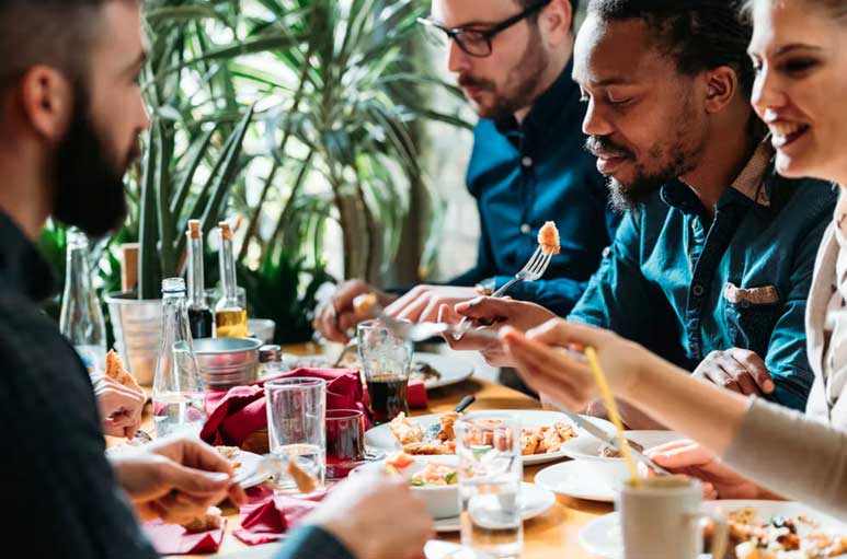 BCH People eating Post