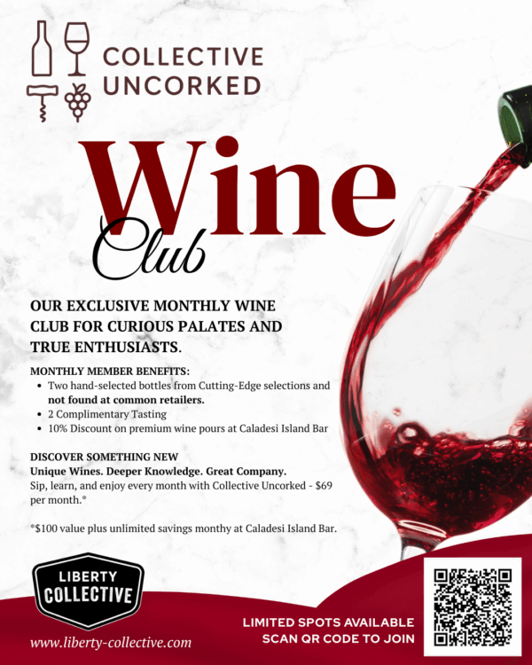 Wine club scan QR code to join or click the join now button