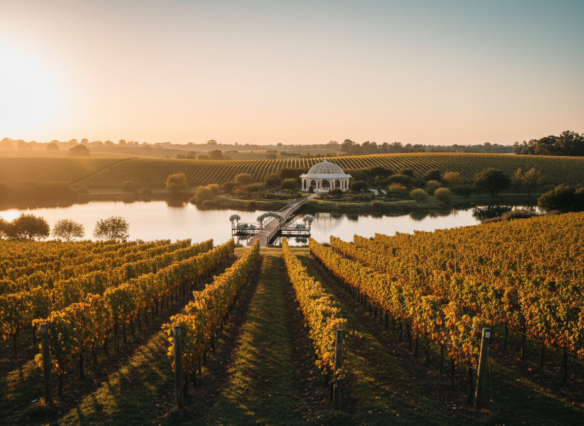 South Carolina vineyard wedding venue at Laurel Haven Estate