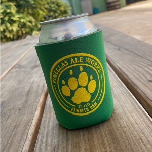 PAW Koozie – Green/Yellow