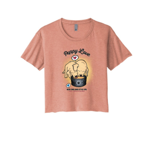 Puppy Love Pink Crop Top