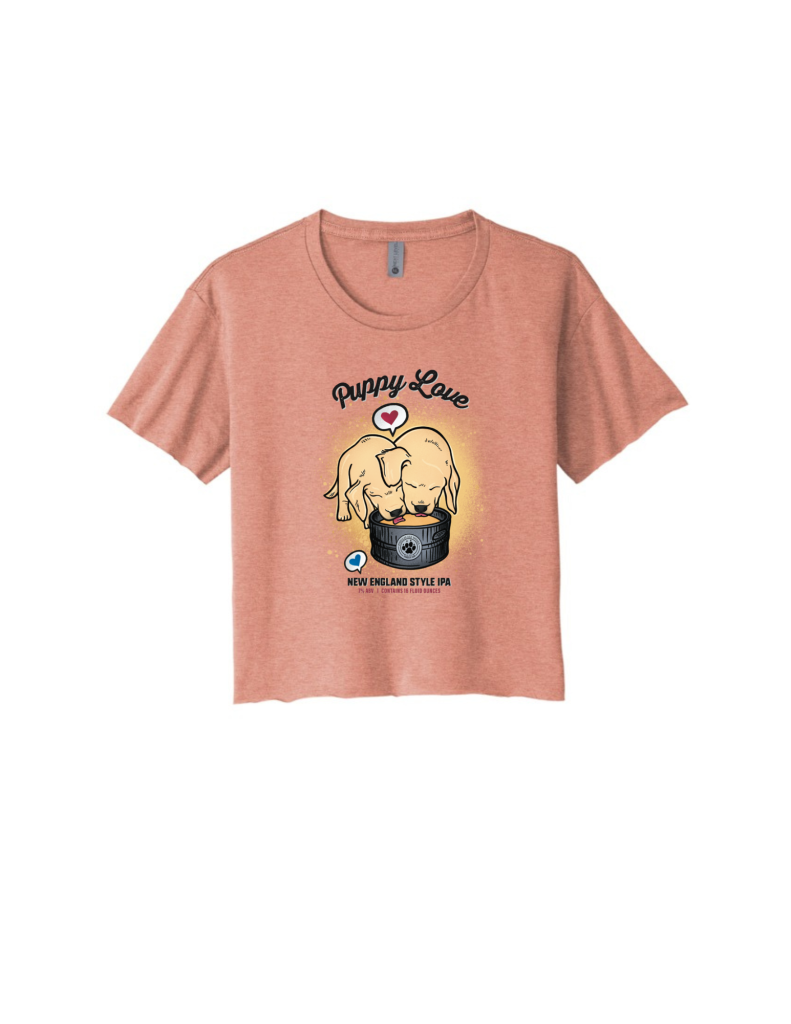 Puppy Love Pink Crop Top