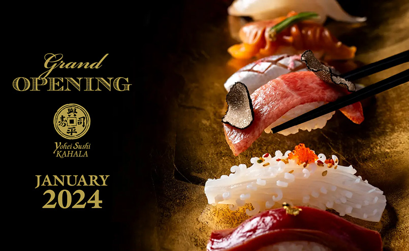 Yohei Sushi Kahala is scheduled to open in January 2024.