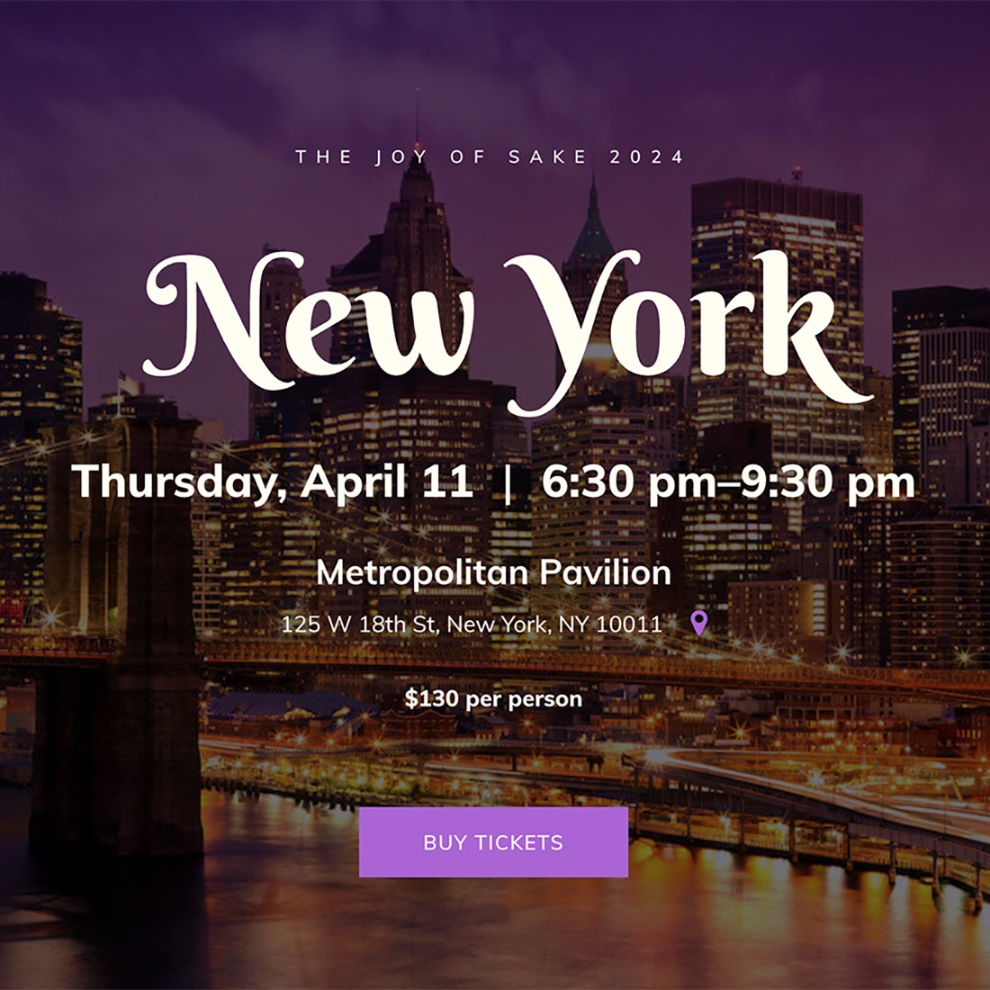 THE JOY OF SAKE 2024 in New York