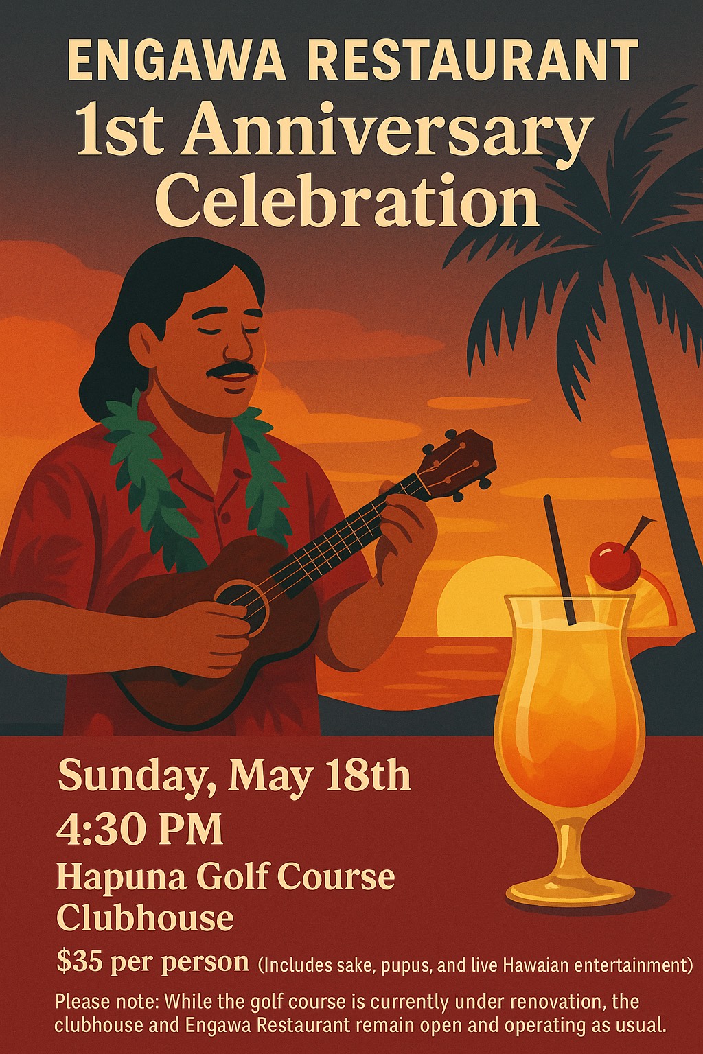 ENGAWA RESTAURANT 1st Anniversary Celebration