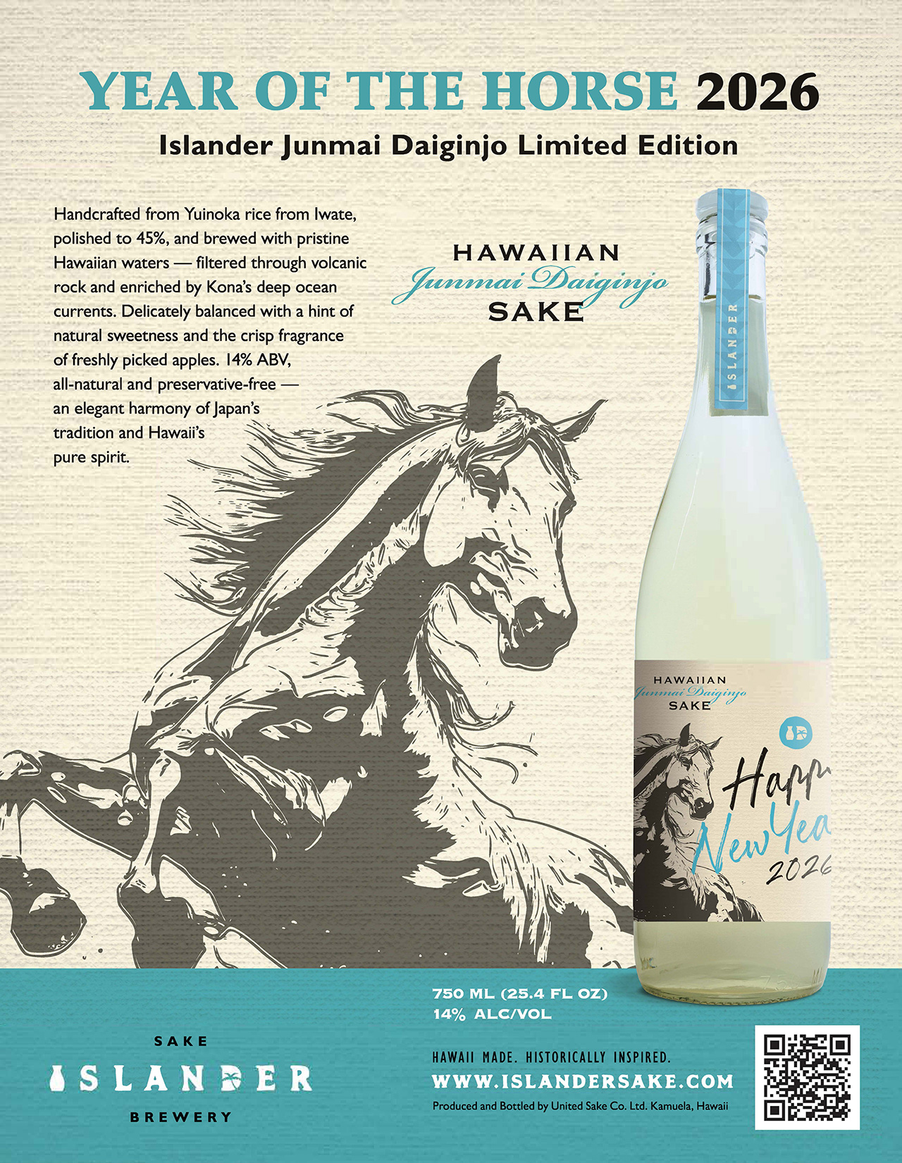 YEAR OF THE HORSE 2026 - Islander Junmai Daiginjo Limited Edition