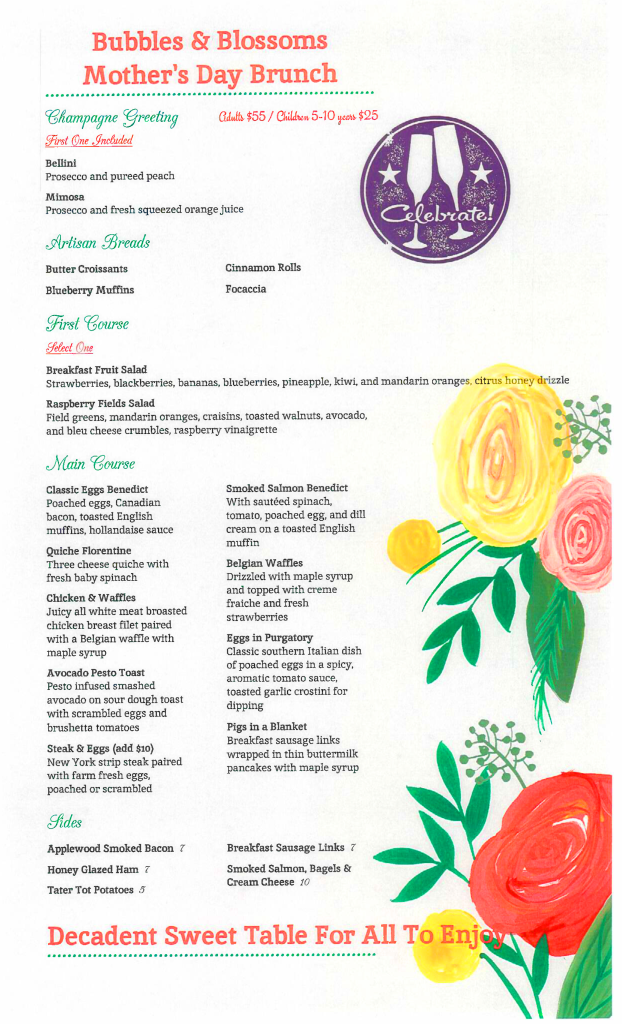 Colletti's Mother's Day Brunch Menu 2026