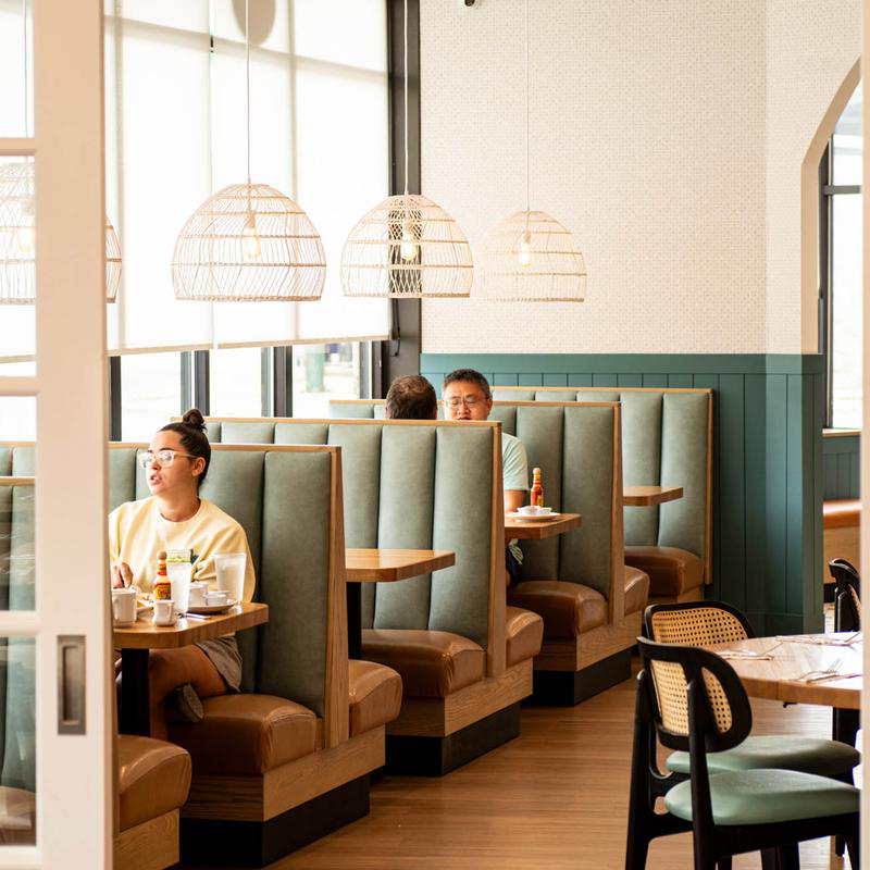 Booths in 5800 North Café