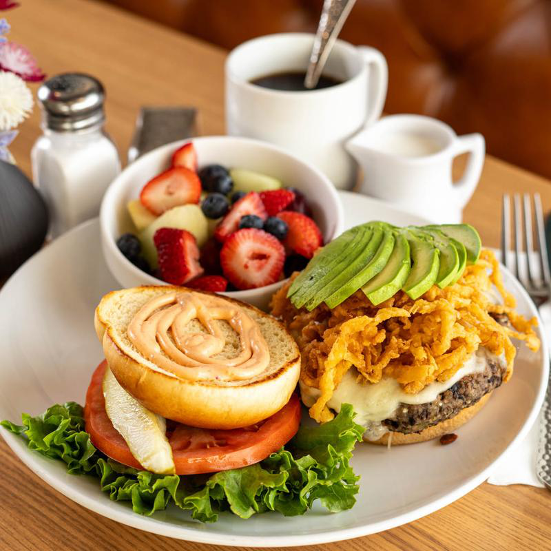 Veggie burger from 5800 North Café