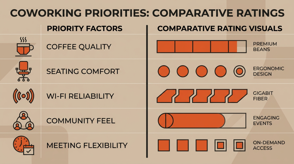 coworking priorities infographic