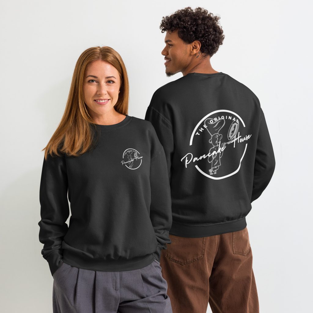 Unisex garment-dyed fleece crewneck sweatshirt