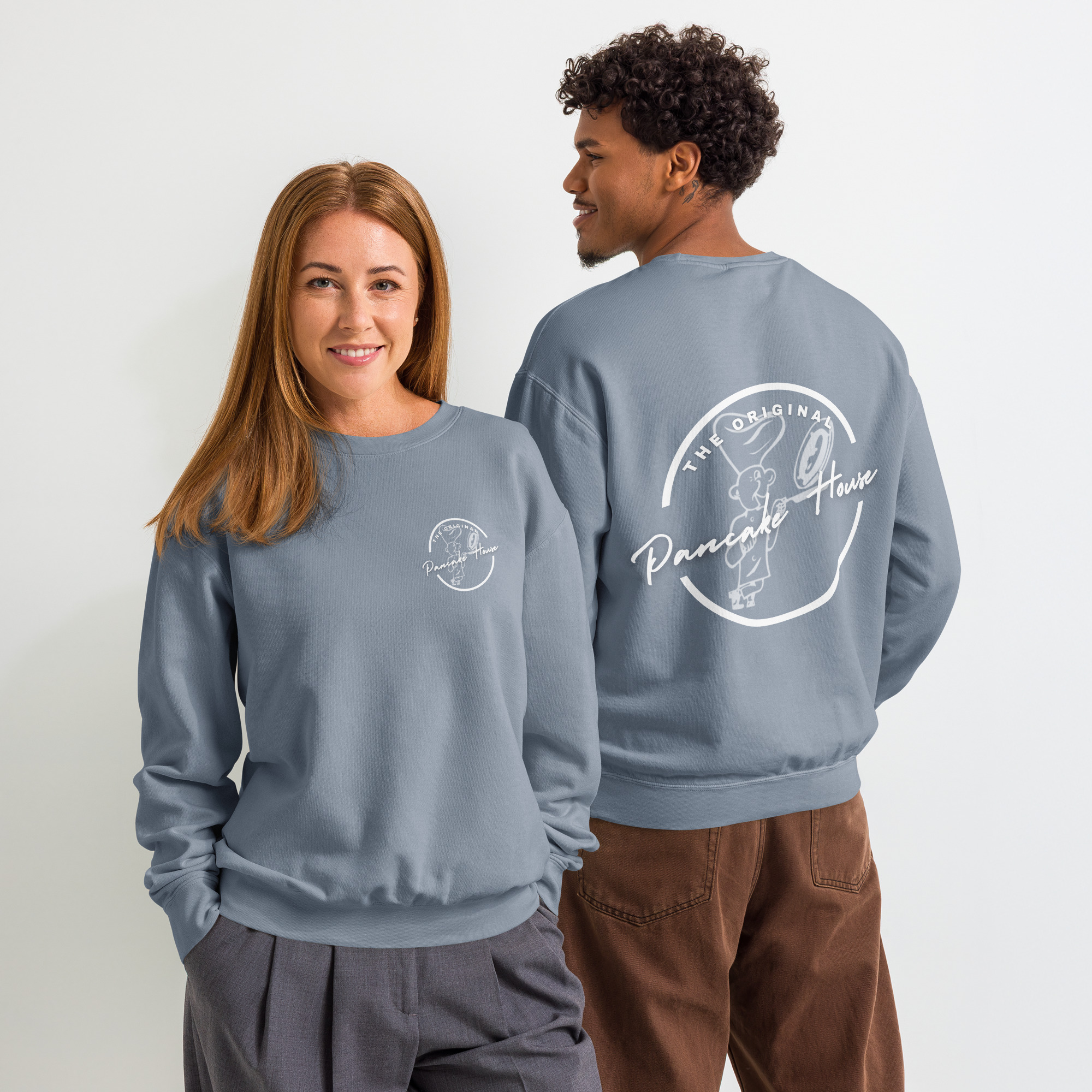 Unisex garment-dyed fleece crewneck sweatshirt - Image 5