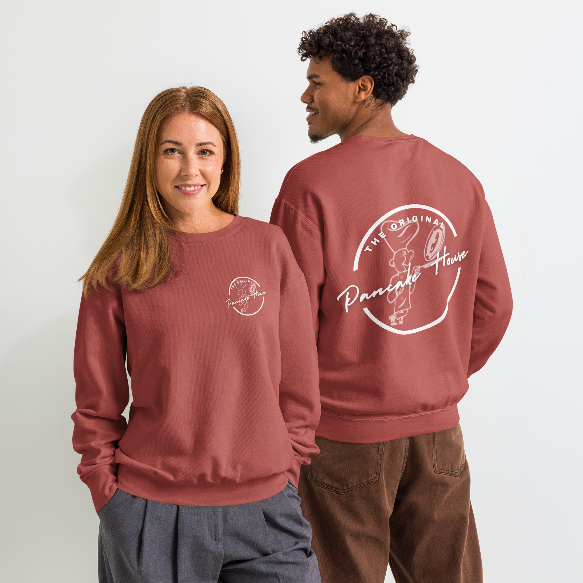 Unisex garment-dyed fleece crewneck sweatshirt - Image 2