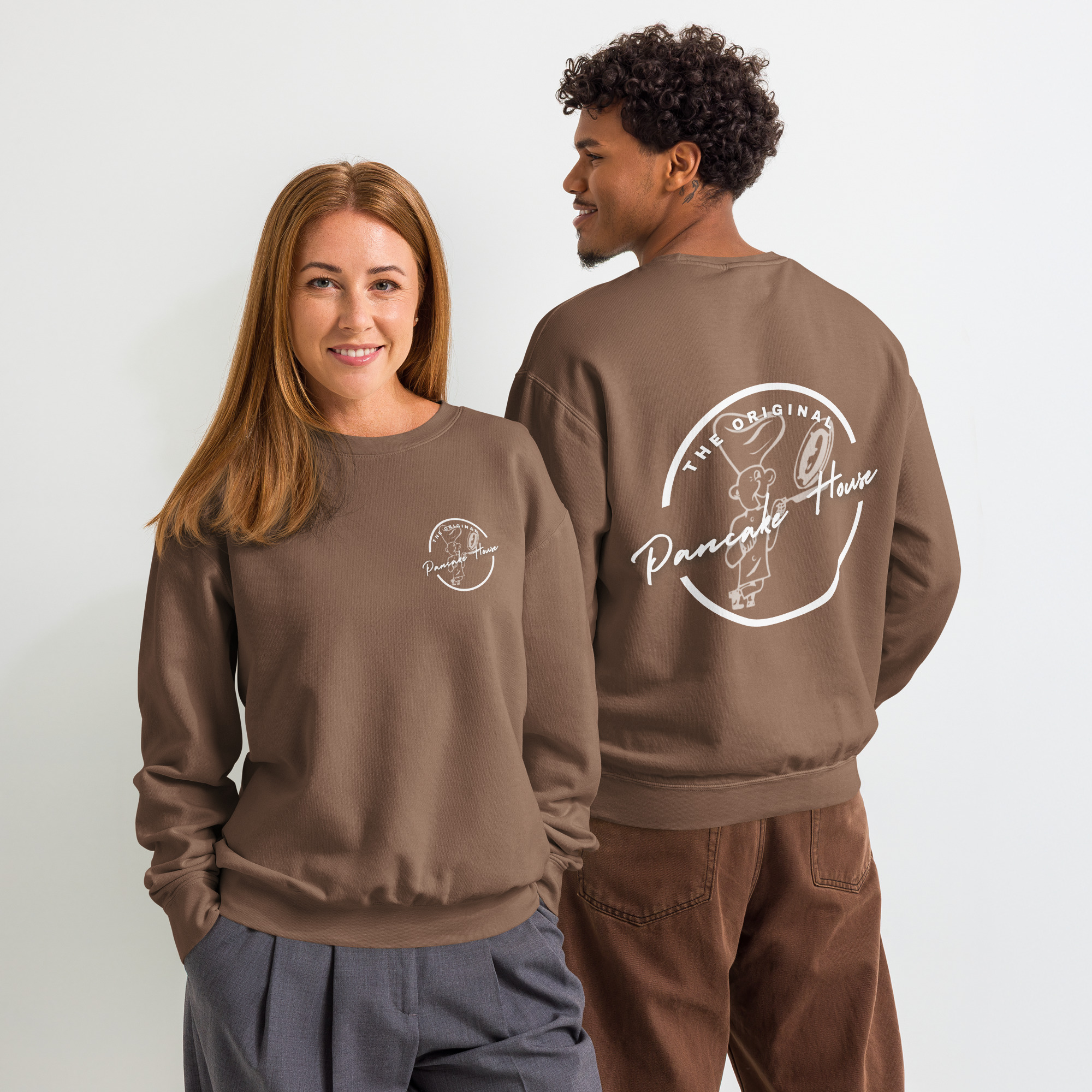 Unisex garment-dyed fleece crewneck sweatshirt - Image 3