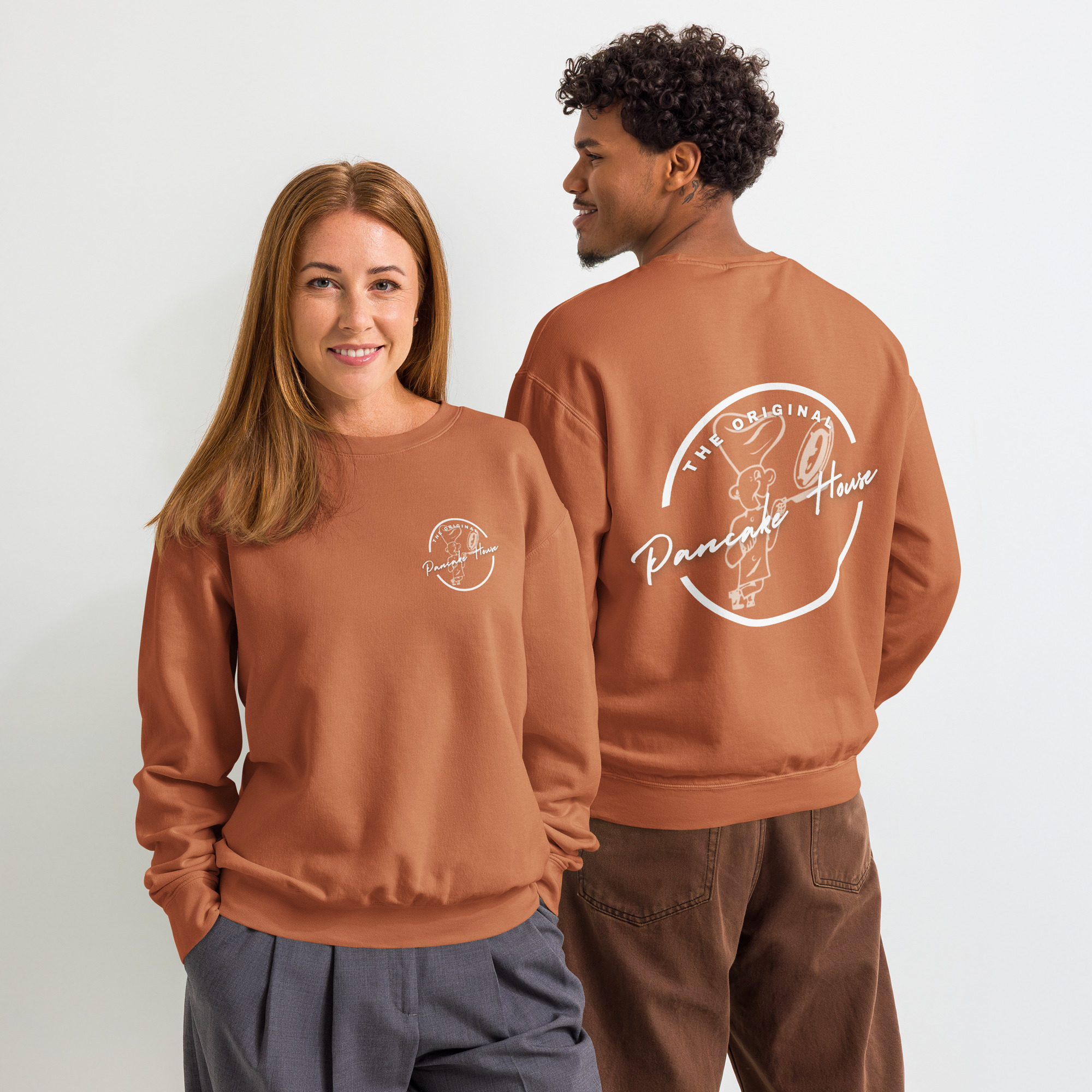Unisex garment-dyed fleece crewneck sweatshirt - Image 4