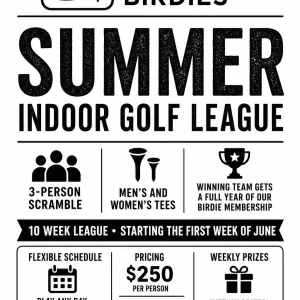 Summer Indoor Golf League Single Signup