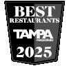 Best Restaurants 2025 by Tampa Magazine