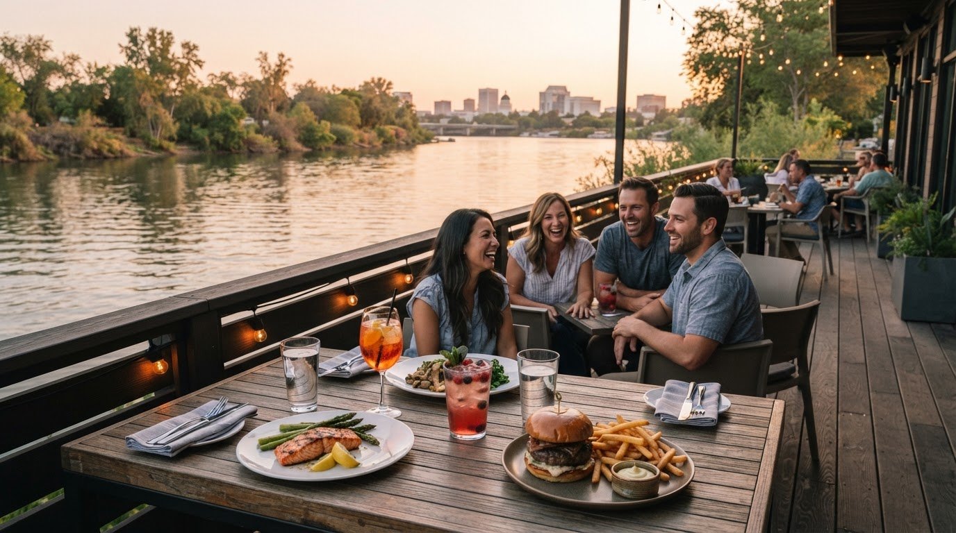 Riverfront Grill Dining on the Sacramento River